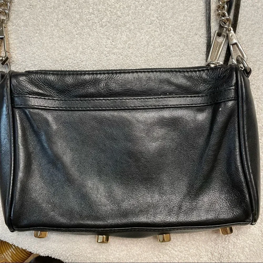 Rebecca Minkoff Mini Mac Black Leather Crossbody